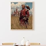 Diamond Painting Erwachsene Groß, DIY Mann Vogel Diamant Painting Bilder, 5D Diamant Malerei Set, für Geeignet Als Geschenk, Zur Entspannung und Als Wohnzimmer Wand Dekor (50x70cm) PjY4981 M-H