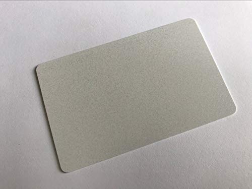 Tarjeta de regalo de plástico PVC blanco de 30 mm (0,76 mm), color plateado