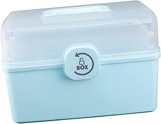 VILLCASE 1 Peça Caixa De Armazenamento De Remédios Recipiente Transparente Recipiente De Viagem Caixa Organizadora Transparente Armário De Armazenamento De Remédios No Peito Fechadura