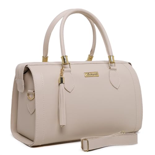 Bolsa Feminina Transversal Baú Olivia com Ajuste (Marfim)