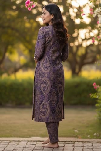 Image of Leriya Fashion Women's Rayon Kurta Sets| Co ord Set for Women Stylish | Sleeveless Printed Kurtis | Dress | Comfortable Outfit for Office Look | Daily Summer Travel & Festive Dress