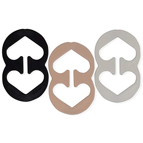 RAZOR Clips Bra Strap Clips Conceal Bra Straps Cleavage Control Clip - White - Medium