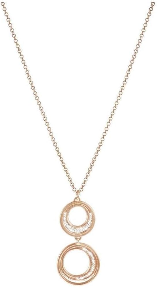 Stroili collana girocollo con pendente in ottone rosato e strass per donna 1628283