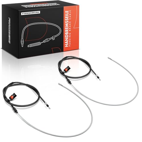Frankberg 2x Handbrake Cable Parking Brake Rear Disc brake Compatible with Laguna II BG0/1 Laguna II Grandtour KG0/1 Replace# 8200694119