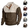 Gifts for Men Mens Pullover Hoodie Mens Shirts Long Sleeve Hooded Winter Jacket Jackets Brown Hoodie Wool Jumpers for Men UK Brown Leather Jacket XXL #3