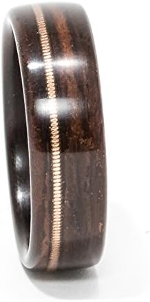 The Man's Ring, Wood Ring, Wooden Ring, Ebony Wood Guitar Ring Men