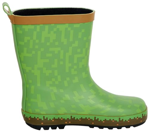 Botas de agua de Minecraft para niños con goma impermeable 5