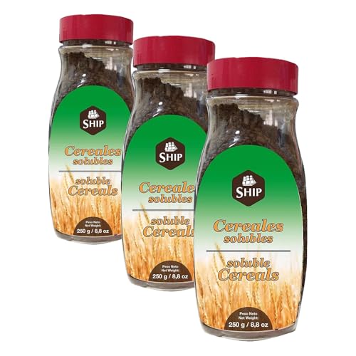 Ship - Cereales Solubles - Formato de 200 gramos - Aporta Sabor Intenso - Original de España - Contiene Cebada y Avena Integral - Alto Valor Energético (Paquete de 3)