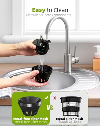 image for Juicer Machines, TUUMIIST Cold Press Juicer with 4.25'' Large Feed Chu