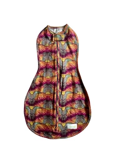 Woombie Original Baby Swaddling Blanket - Self-Soothing, Cotton Baby Swaddle with Zipper - Wearable Newborn Blanket - Peruvian, 5-13lbs