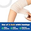 AZEN Premium 8 Pack Elastic Bandage Wrap (2x2, 2x3, 2x4, 2x6), Compression Wrap Bandage for Legs, Ankle, Knee, Tummy, Body, Latex-Free, Lymphedema Wraps for Legs