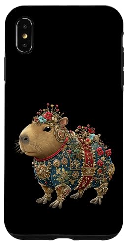 Steampunk Christmas Women Men Kids Steampunk Capybara �X�}�z�P�[�X iPhone XS Max �p