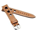 Die starke Aufpolsterung des Uhrenarmbandes flacht zum Bandende hin ab und sorgt so für besten Tragekomfort. Das Band ist gut geeignet für Personen mit 