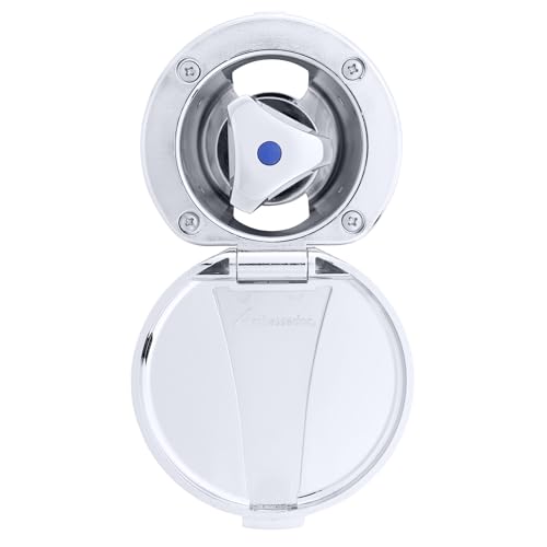 Ambassador Marine Trinidad- Recessed Control Valve (Cold Only), Chrome Cup & Lid, Chrome Trinidad Handle - 136-0209-CP-W