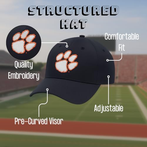 Gorra Oficial Clemson Negra MVP Ajustable miniatura 4