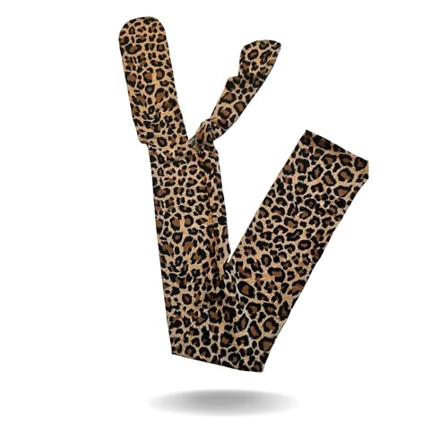 Ranch Hand Premium Lycra Tail Bag Horse Tail Bag Made from Durable Stretchable Lycra Gentle on Hair and Free from Damage Horse Tail Protection Bag for Grooming 24 Inches - Leopard