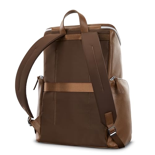 Samsonite Mobile Solution 2 Leather Deluxe Backpack - Cognac - Image 3