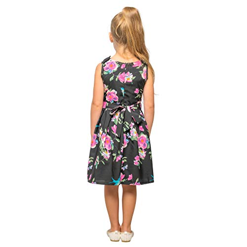 Miss Lavish London Baby Girls Casual Dress Shoulder Bow Kids Summer Party Sleeveless Dresses 3–12 Years4