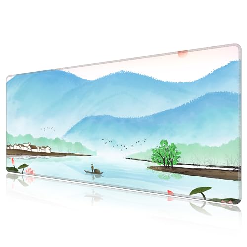 Tapis de bureau multifonction 1400x600 pour setup gaming et télétravail