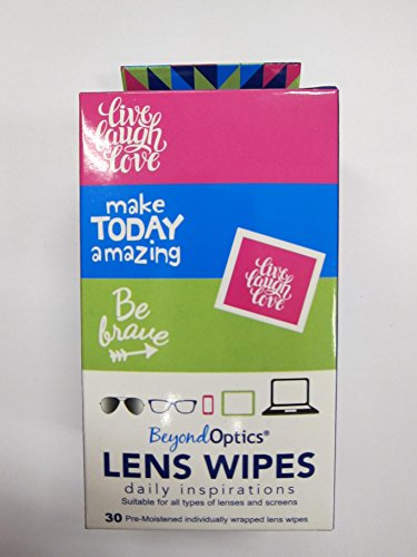 Beyond Optics Lens Screens Wipes, 30 Individually Wrapped Wipes