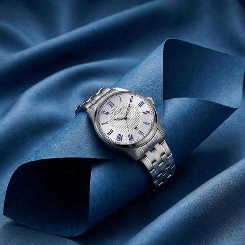Image of Titan Neo Roman Analog with Silver White Dial Silver Stainless Steel Strap Watch for Men - 10063SM01