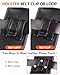 NINKI Belt Clip Holster for Galaxy S26 Ultra S25 Ultra Phone Holster, Leather Cover Pouch for iPhone 17 Pro Max Pouch 16/15/14/13 Pro Max Waist Holder for Pixel 10 Pro XL Case Belt Holder Loop, Black