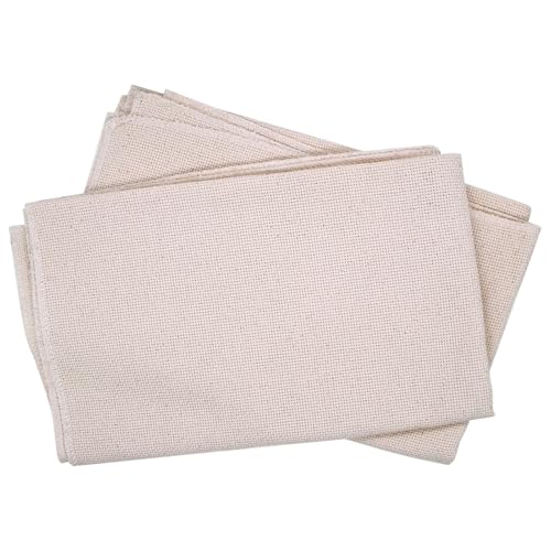 2er-Set Punch Needle Stoff 65x50 cm – Baumwoll-Mönchstoff für Stanznadel, Tufting & Handstickerei