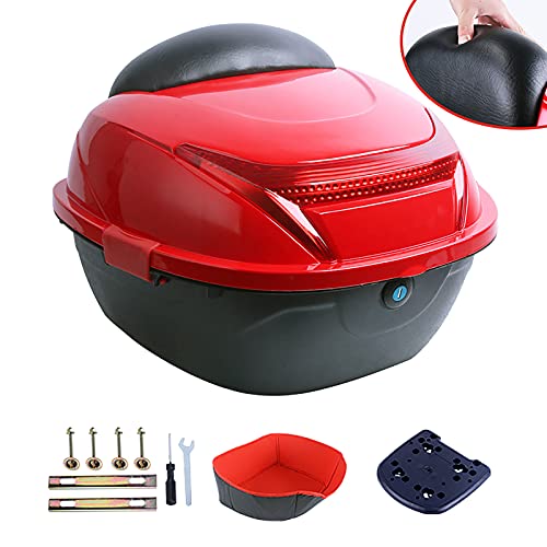 Coffre de voyage pour moto top case scellé étanche avec matériel universel