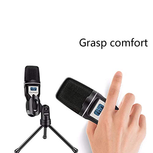 Deinbe UHF USB Wireless-Mikrofonstativ Stativbefestigung Omnidirectional PC Laptop Studio-Aufnahme Mic-Empfänger - Image 8