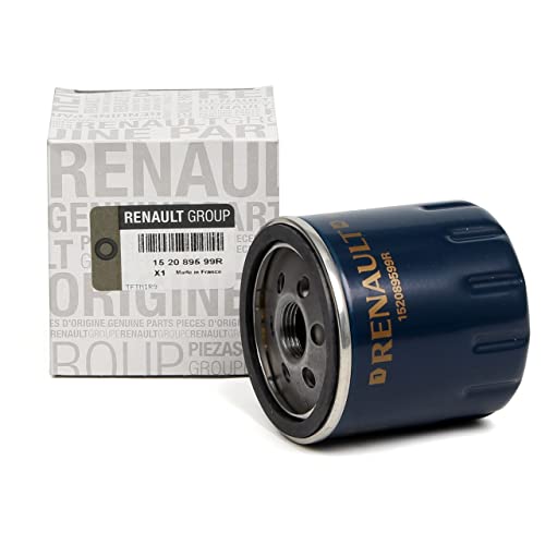 Filtro per olio originale Renault con valvola anti-ritorno.