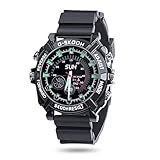 ⌚【Full HD 1080P Spion Uhr】 Die Spy Watch ist in eine Mini Kamera eingebaut, die Sie Full-HD-Video ohne jede andere Notiz genießen können.Und Sie können diese Spionage Uhr verwenden, um qualitativ hochwertige Video mit 1920x1080 Pixel bei 30 Bildern pro Sekunde aufzuzeichnen.