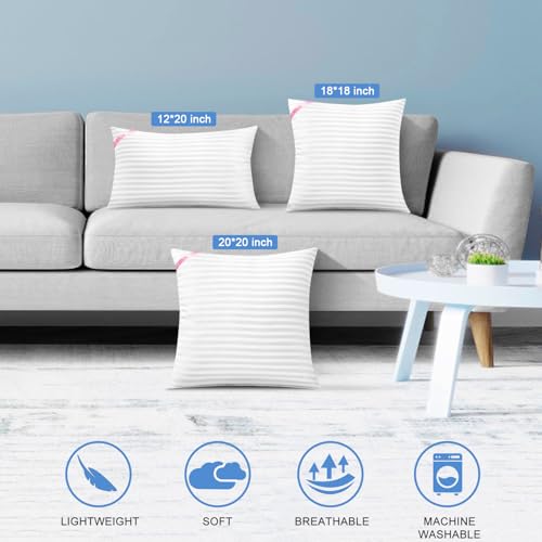 image for EIUE Throw Pillow Inserts, Machine Washable Pillows,Premium Polyester 