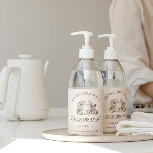 [1+1] Vegan Dishwashing Detergent 500ml [�؍��v���~�A��] LALA&MORE premium �r�[�K�� �L�b�`����� �H��p���, �M���r�A��؁A�ʕ��܂� 500ml, MADE IN KOREA