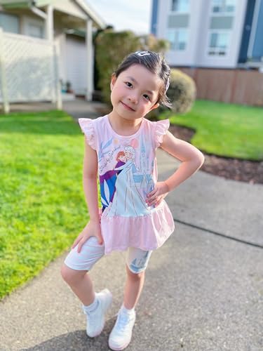Image of Disney Minnie Mouse Frozen Princess Marvel Toddler Girls Clothes Long Sleeve Sweatshirt + Leggings 2pcs Outfits Set 2-6Y