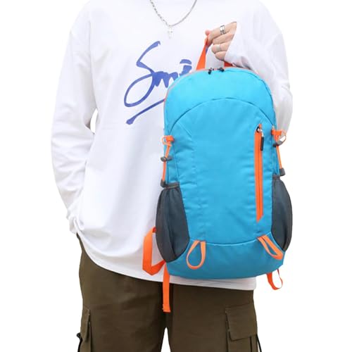 Mochila de senderismo, mochila de camping | mochila plegable para camping y senderismo – Mochila de senderismo al aire libre – Mochila plegable para hombre y mujer, azul, Siehe Beschreibung