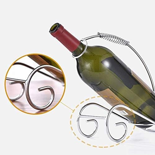 Soporte para botella de vino de acero inoxidable portátil miniatura 4