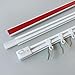 Ontrack Self Adhesive Curtain Track, Wall Track Set- No Drill, No Damage, Wall mounted, Adhesive Curtain Rod, Easy to install curtain rails (5.4FT/64.5IN)