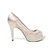 DREAM PAIRS Womens High Heel Pump Shoes, Champagne - 6 (Divine-01)