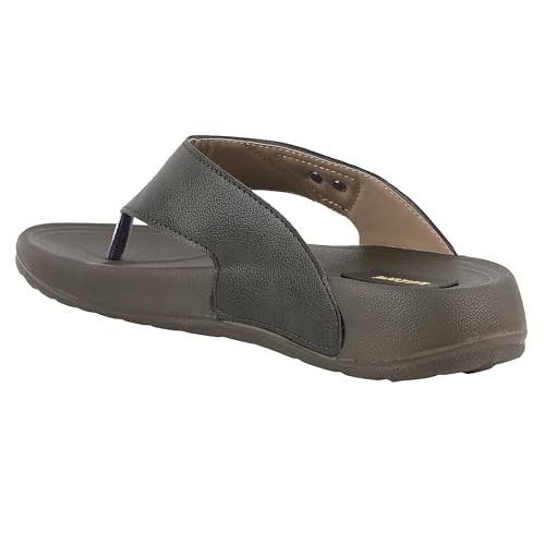 Image of WELCOME Soft Men's Slippers with Cushion FootBed for Adult | Comfortable & Light Weight | Stylish & Anti-Skid | Waterproof & Regular Flip Flops for Gents /Boys