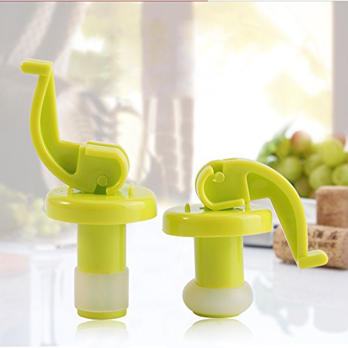 2 peças/conjunto de rolhas de silicone para garrafa de vinho, tampa de cerveja, tampão hermético sel