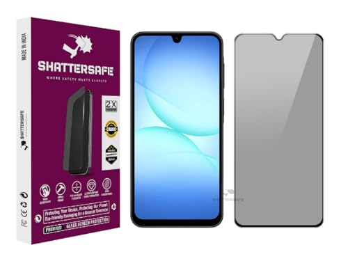 Image of Anti-Spy Privacy Tempered Glass Compatible For Samsung Galaxy A17 5G [Pack of 1]. 9H Hardness, Anti-Scratch, Edge-to-Edge Protection With Easy Installation Kit & Case Friendly Fit.