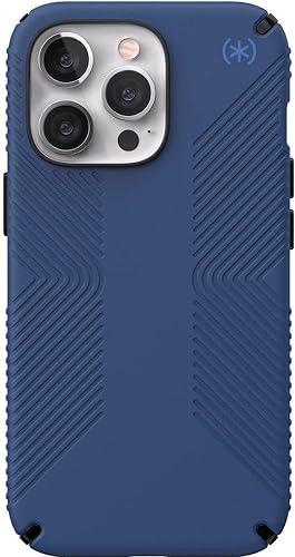 Speck Presidio2 Grip Case for Apple iPhone 13 Pro Polycarbonate,Shock-Absorbent Coastal Blue and Black