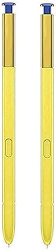 Paquete de 2 bolígrafos Note 9 S (con Bluetooth) de repuesto para Samsung Galaxy Note 9 N960 todas las versiones Stylus Touch S Pen (azulamarillo)