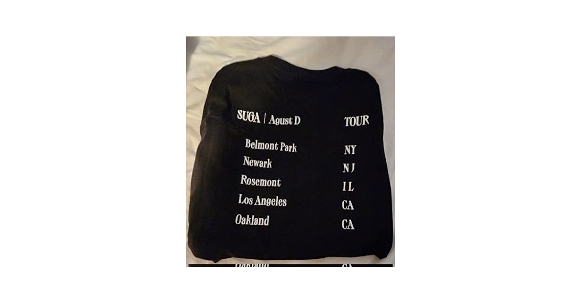 ユンギ着用 SUGA Agust D D-DAY Tシャツ US限定ver. 防弾少年団(BTS) - ユンギ着用 SUGA Agust D D-DAY Tシャツ US