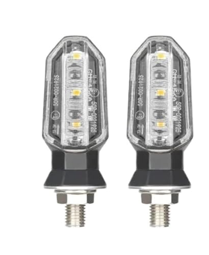 Clignotants LED pour moto feu clignotant ambré 12V accessoires feux de stop 8mm