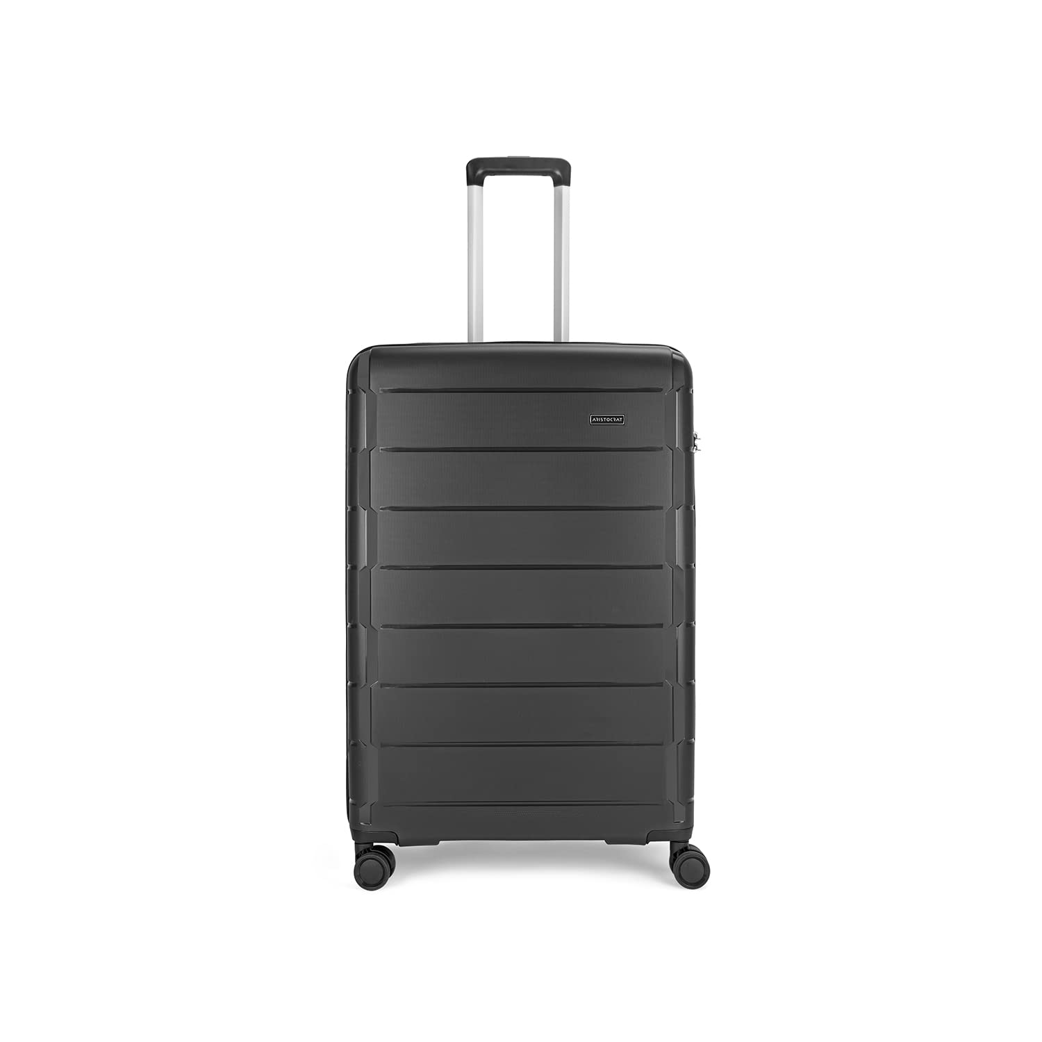 Aristocrat Cabin Jude 56cm Polypropylene Hardsided Spinner Luggage 8W Black Strolley