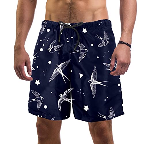 Maillots de bain pour hommes JDEZ short de plage hirondelle