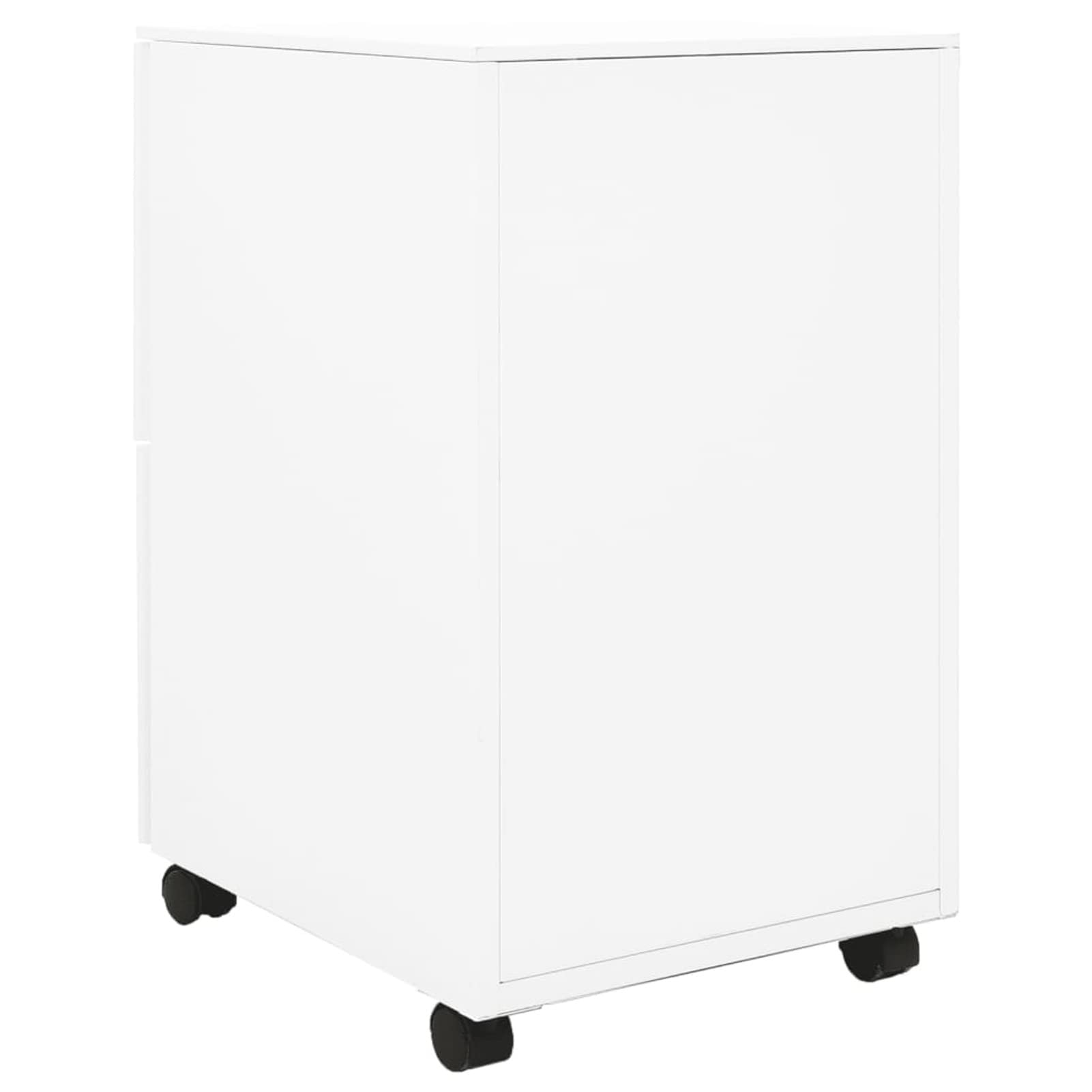 ZEYUAN Schedario Mobile Bianco 39x45x67 cm in Acciaio,Schedario,Schedario da Ufficio,Mobiletto per Documenti(SPU:335974)