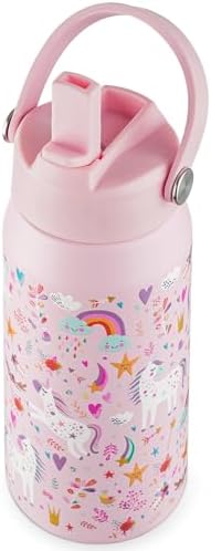 OLDLEY kids Water Bottle - 18oz Insulated Stainless Steel - Wide ...