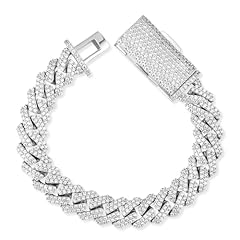 12mm-White Gold Plated-A